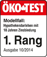 ÖKO-TEST 10/2014: ACCEDO ist bester Baufinanzierer für 10-, 15- und 20-jährige Zinsbindung!