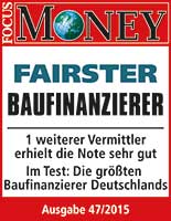 FocusMoney 2015: ACCEDO AG wieder Deutschlands fairster Baufinanzierer