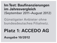 Im Jahresvergleich: Platz 1 ACCEDO